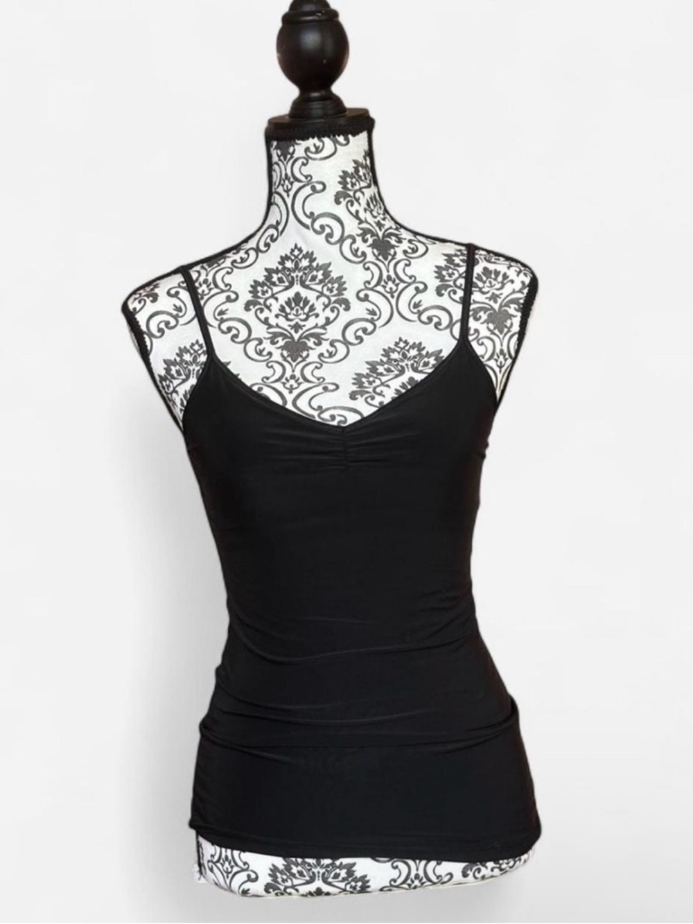 Vintage Black Spaghetti Strap Tank Top